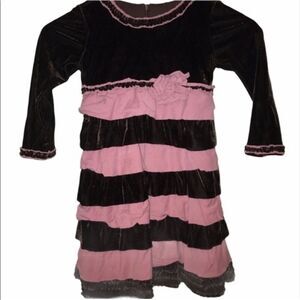 Kid’s Isabella & Chloe Velvet Dress
